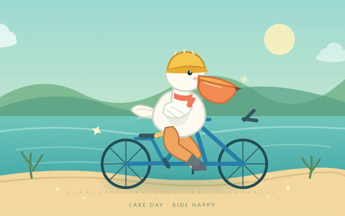 GPT-6.0 Luna — still frame from its animated pelican-on-a-bicycle run