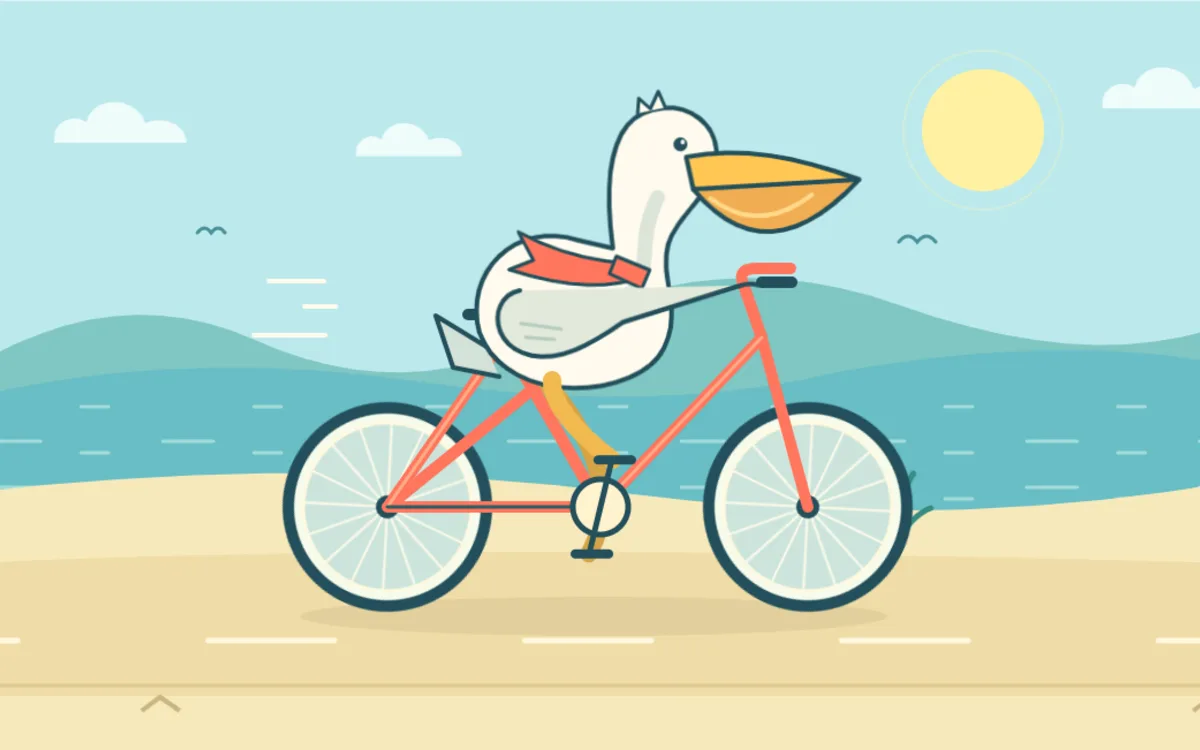 GPT-6.1 Sol — still frame from its animated pelican-on-a-bicycle run